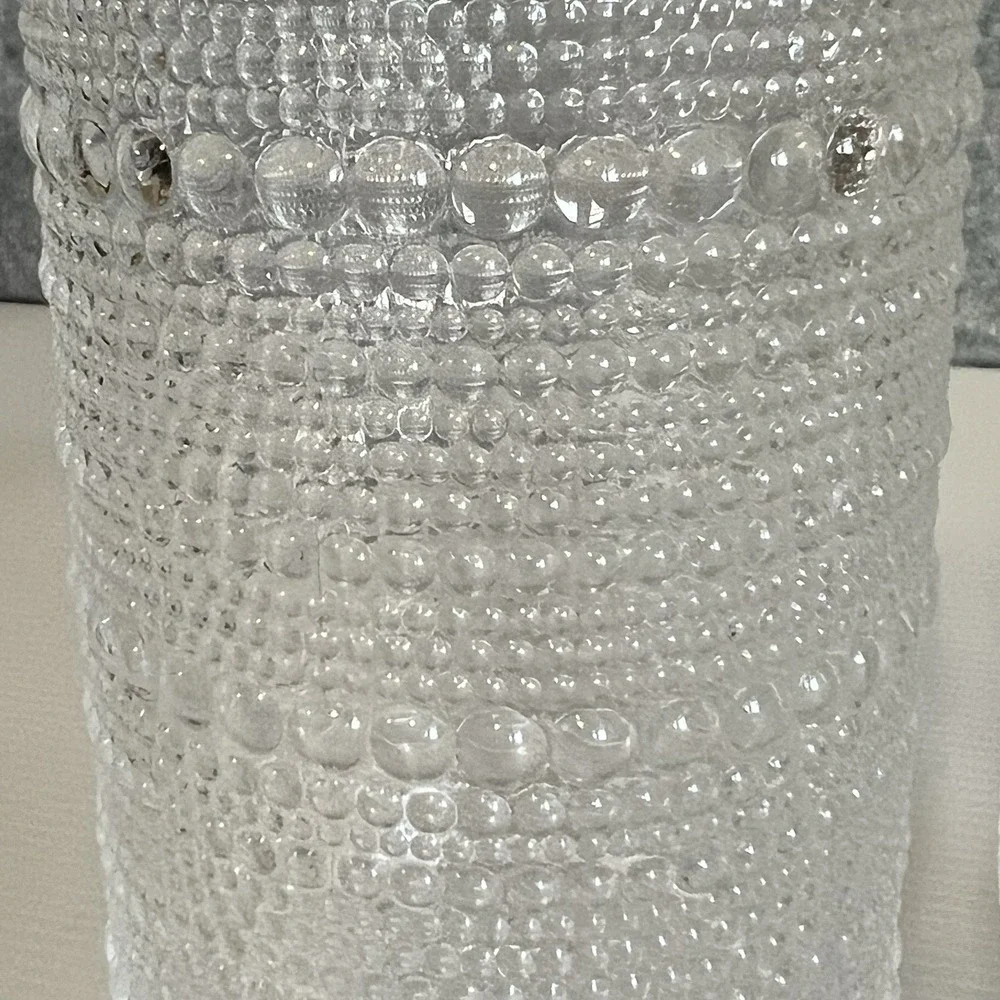 Iridescent Hobnail Glass Tumblers Set of 2
